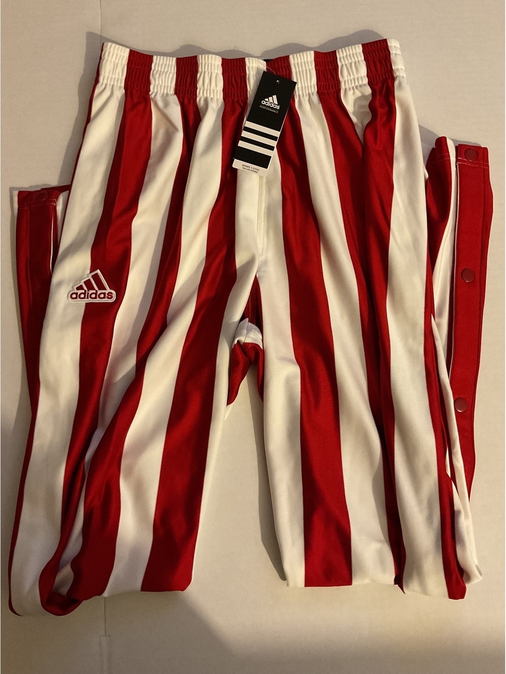 NWT New Indiana Hoosiers Adidas Candy Stripe Pants - Women’s - Medium